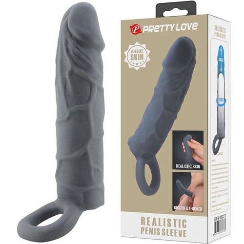 Fantazija Crna navlaka za penis 18cm Cene