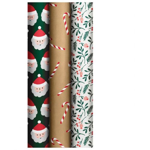  PAPIR UKRASNI ROLA 70X1000CM XMAS NOVOGODIŠNJI STEWO 1639 99 Cene