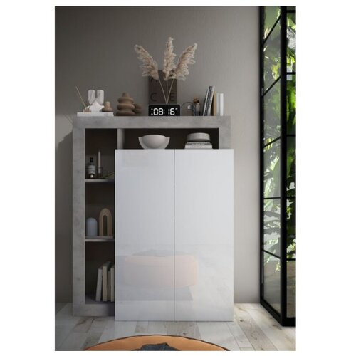 LC Mobili Vi�enamjenski ormari� za cipele bijeli/beton HAMBURG 409030-44CE Cijene