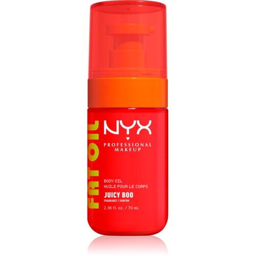 NYX Professional Makeup Fat Oil Body hranilno olje za telo ki dodaja hidracijo in sijaj z vonjem Juicy Boo 70 ml Cene