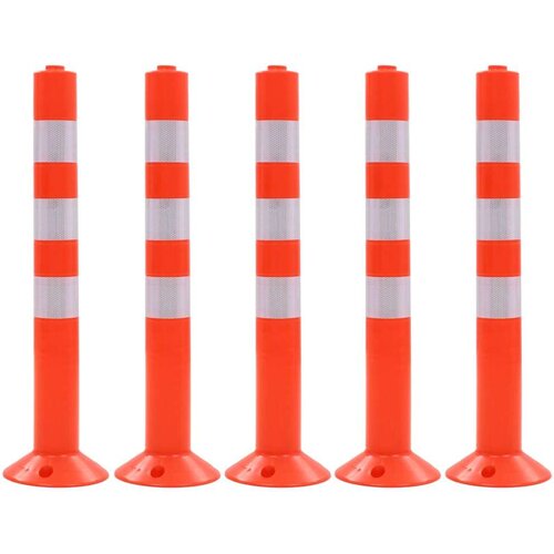 vidaXL Cestni stebriček 5 kosov plastika 75 cm Cene