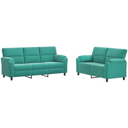  Set sofe 2 pcs Tirkizna Bar&amp;scaron;un - Tirkizna 2-sjedalo (140 cm) + 3-sjedalo Slike