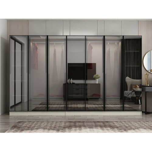 Hanah home ormar sa reflektujućim staklom Nisa 20663, 315 cm, pe&amp;scaron;čar Slike