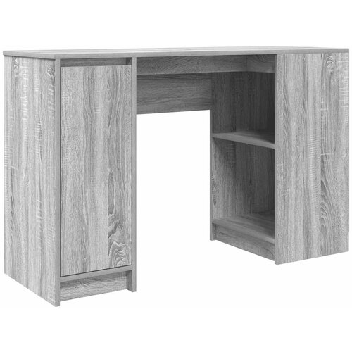 Maison Chic Pisalna miza - pisarniška miza - Računalniška miza siva sonoma 120x42x76 cm inženirski les, (21785591) Cene