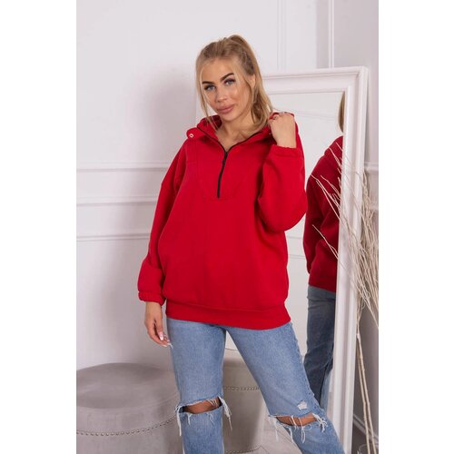 Kesi Hooded sweatshirt red Cene