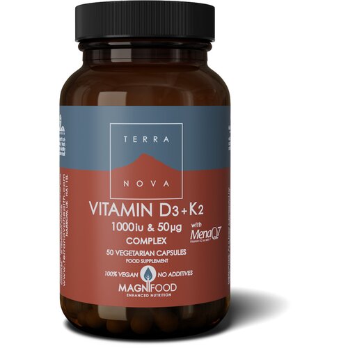 Terranova vitamin D3+K2 1000iu, 50 cps Slike