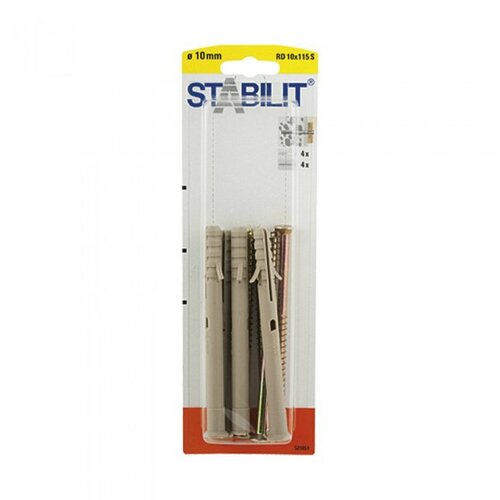 STABILIT set vijaka i tipli (Promjer tiple: 10 mm, Duljina tiple: 115 mm, Plastika, 4 Kom.) Cijene
