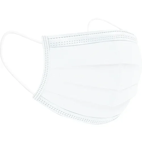  10x Odrasla zaščitna maska higienska - 3 slojna bela v zip vrečki