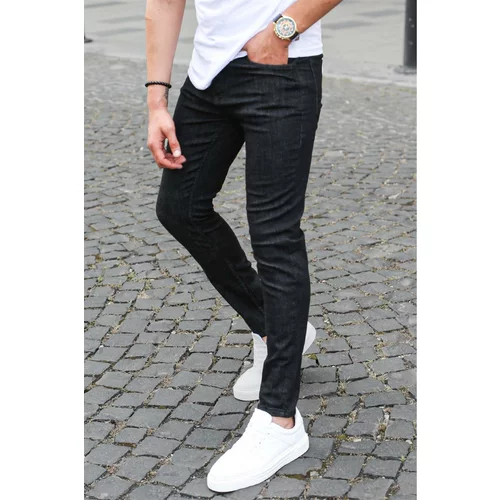 Madmext Skinny Fit Men's Black Jeans 6820