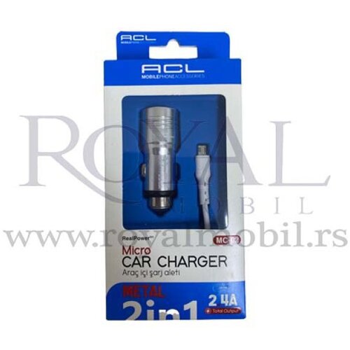 auto punjač acl MC-02 micro 2.4A srebrni Cene