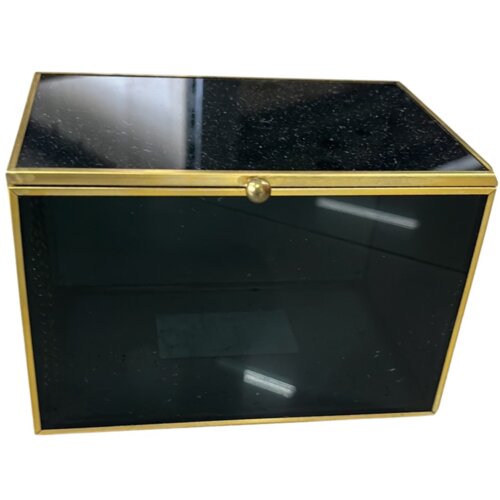 Staklena &Scaron;KRINJA ZA NAKIT CRNA VELIKA Cijene