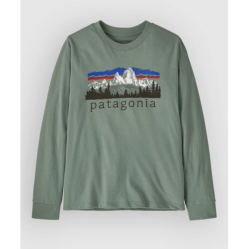 Patagonia Graphic Kids Longsleeve T-Shirt fitz roy foothills / cvr gn Cene