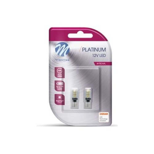  ŽARNICA M-TECH W5W 13,6V LED 20XDURIS E3 CANBUS WHITE LB801W W5W 54665 Cene