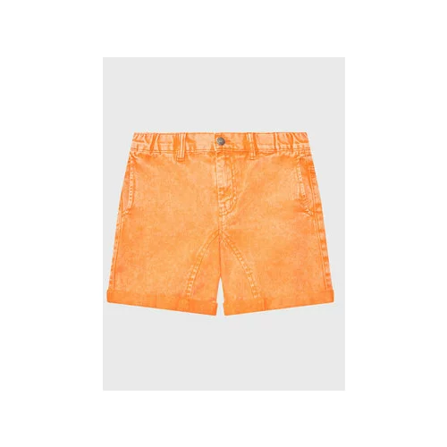 United Colors Of Benetton Kratke hlače iz tkanine 4I8BC9018 Oranžna Regular Fit