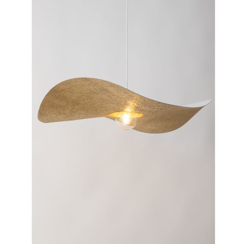  Visilica na sajli KAPELLO 1xE27/60W/230V prečnik 76 cm beli/zlatni Slike