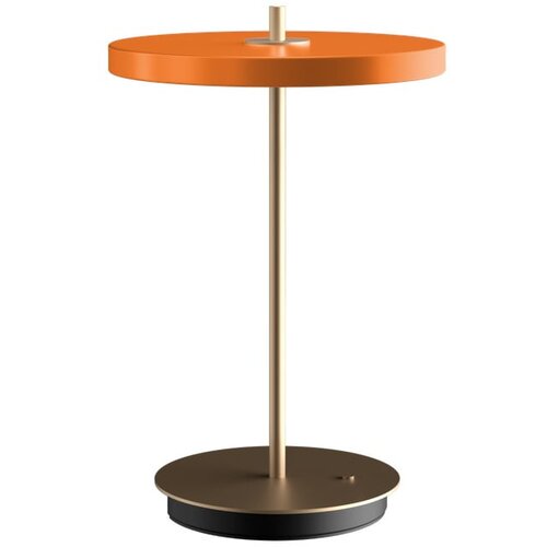 UMAGE Oranžna LED zatemnitvena namizna svetilka s kovinskim senčnikom (višina 31 cm) Asteria Move – Cene