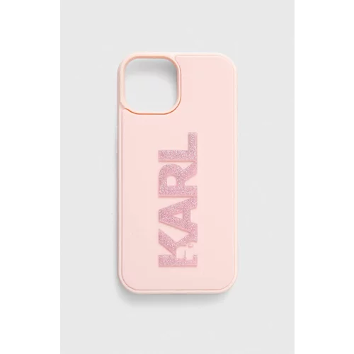 Karl Lagerfeld Etui za telefon iPhone 15 / 14 / 13 6.1" roza barva