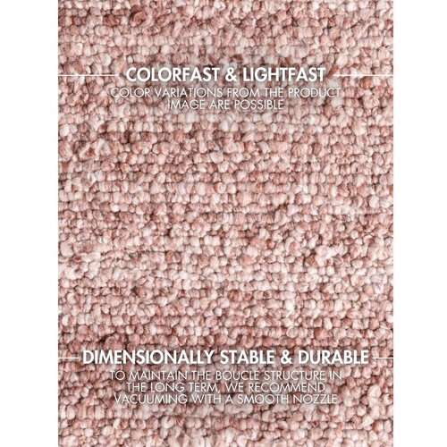 Ted Baker Pra&amp;scaron;no rožnata ročno tkana boucl&amp;eacute; preproga 120x170 cm Notting Hill Portobello &amp;ndash; Slike