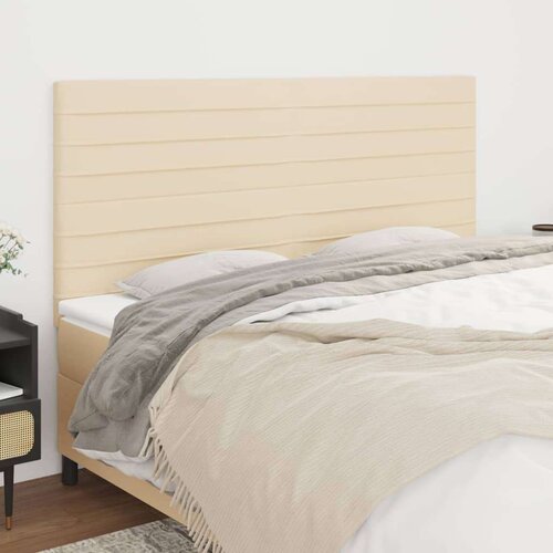  Posteljno vzglavje 4 kosa krem 80x5x78/88 cm blago, (20936243) Slike