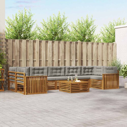  Set vanjskih sofa 8 kom. Prirodna i svijetlo siva Cijene