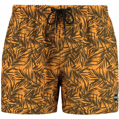 Shiwi Kratke kopalne hlače 'Bamboo' kaki / oranžna