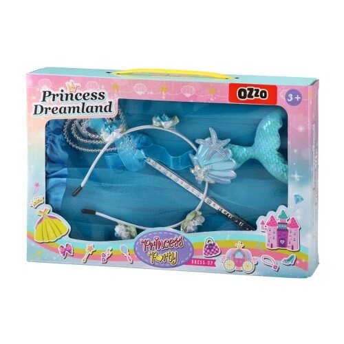 Ozzo Princess Dreamland, set za ulepšavanje, suknja, štapić, rajf, plava Cene
