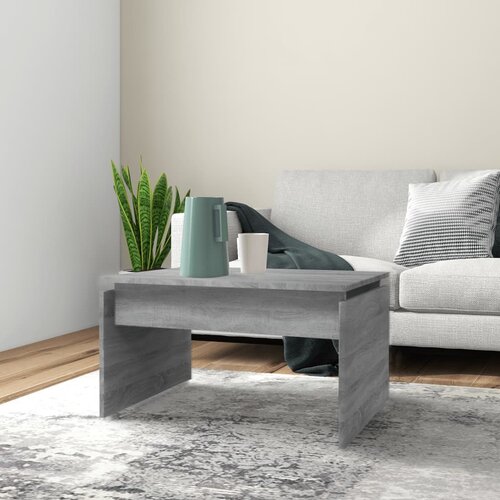 VidaXL Stolić za kavu boja sivog hrasta 68x50x38 cm konstruirano drvo Slike