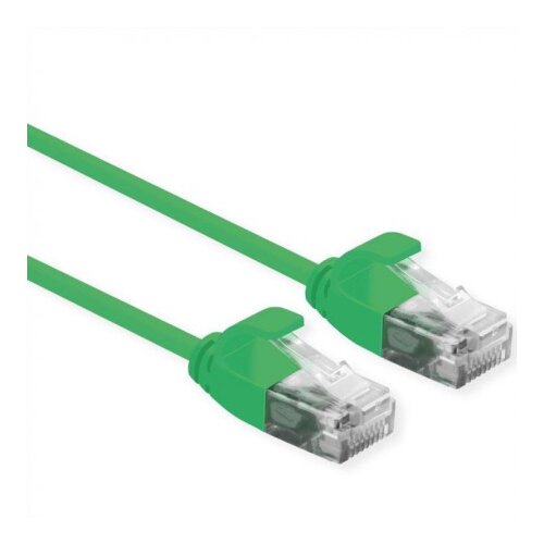 Roline Secomp UTP Data Center Patchord SLIM Cat6a LSOH green 2.0m ( 5228 ) Slike