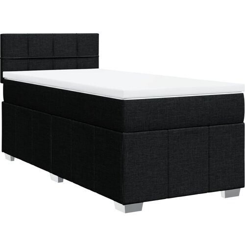 Maison Chic Box spring postelja - Vzmetna postelja z vzmetnico črna 100x200 cm blago SL5064, (21887459) Cene