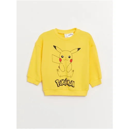 LC Waikiki Crew Neck Long Sleeve Pokemon Printed Baby Boy Sweatshirt