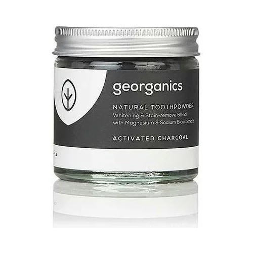 Georganics naravni zobni prah, 60 ml - activated charcoal