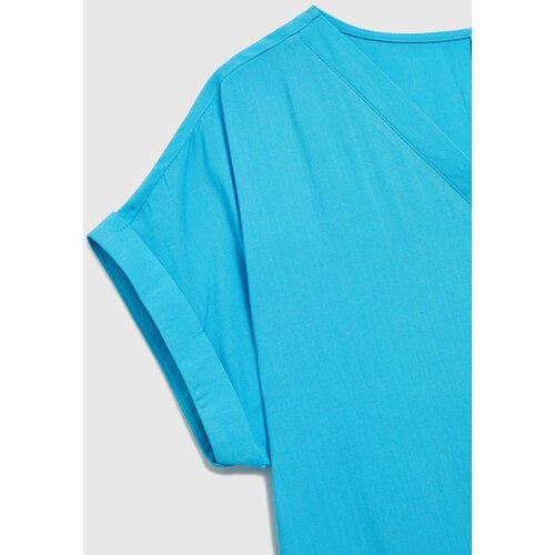 Moodo Women's blouse with V-neck - blue Cijene