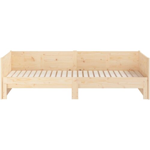  Dnevni krevet na izvlačenje masivna borovina 2x(80x200) cm Slike
