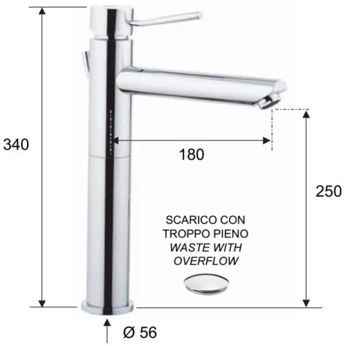 Remer minimal baterija za lavabo sa podsklopom visoka N10XL Cene
