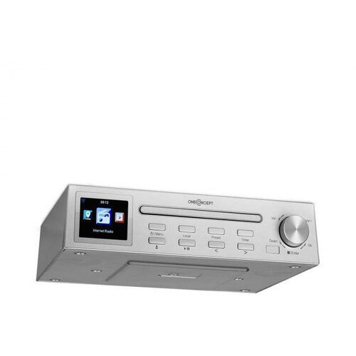 OneConcept Streamo Chef, kuhinjski radio, CD-predvajalnik, BT, 2,4" HCC zaslon, srebrna barva Cene