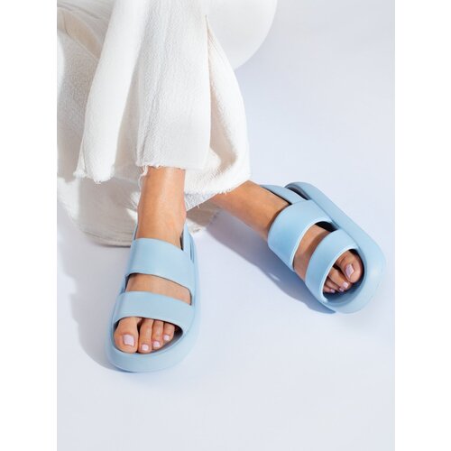 SHELOVET Blue Women&amp;#039;s Rubber Sandals Slike