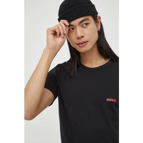 Hugo Pamučna majica 3-pack za muškarce, boja: crna, bez uzorka