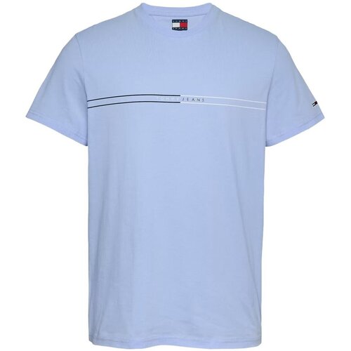 Tommy Jeans Majice s kratkimi rokavi DM0DM20779 Modra Slike