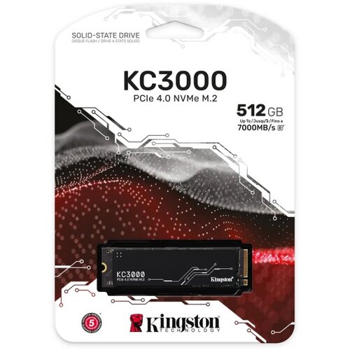 Kingston SSD 512GB KC3000M.2, NVMe PCIe Gen 4.0R/W : 7000/3900MB/s Cijene