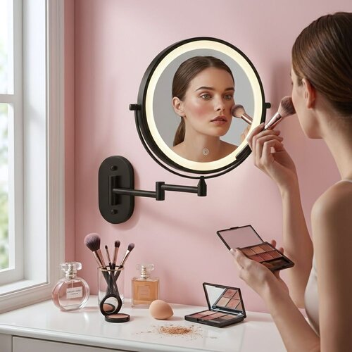 REA Bath Ogledalo LED Glow Black Slike
