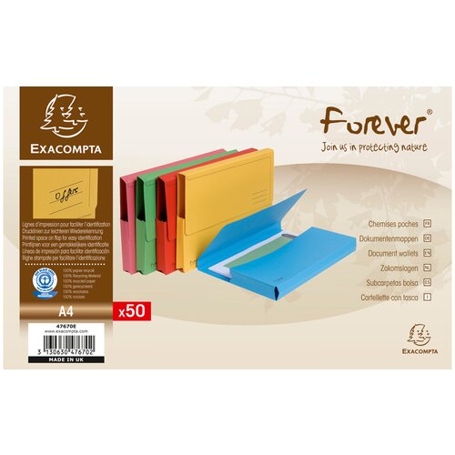 Exacompta torba za dokumente FOREVER, DIN A4, rumena, (22135743) Slike