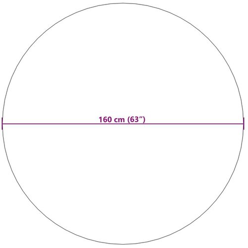  Tepisi za područja Kružni Krema &amp;Oslash; 160 CM Slike
