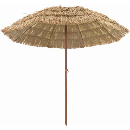 vidaXL Plažni dežnik Rjava Ø 265 x 267 cm Jeklo Cene