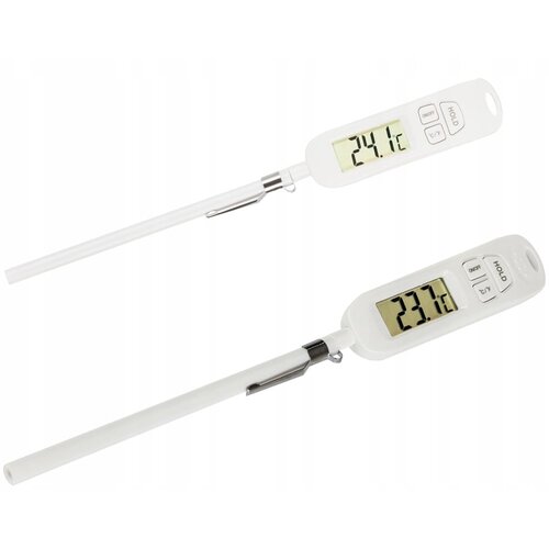  LCD kuhinjski termometer -50 do +300&amp;deg;C 25cm bel Slike