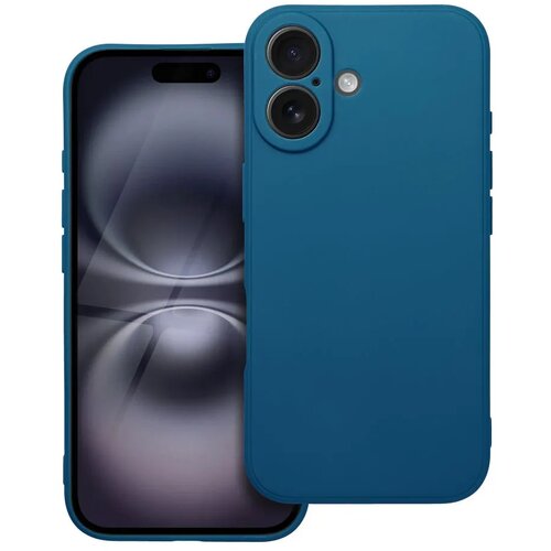  Gumijasti / gel etui Matte za Apple iPhone 16 (6.1") - modri Cene