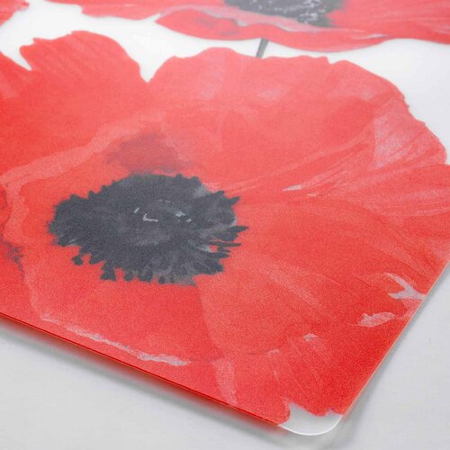 Douceur d int&amp;eacute;rieur Pogrinjek 28.5x44 cm Red flower &amp;ndash; Slike