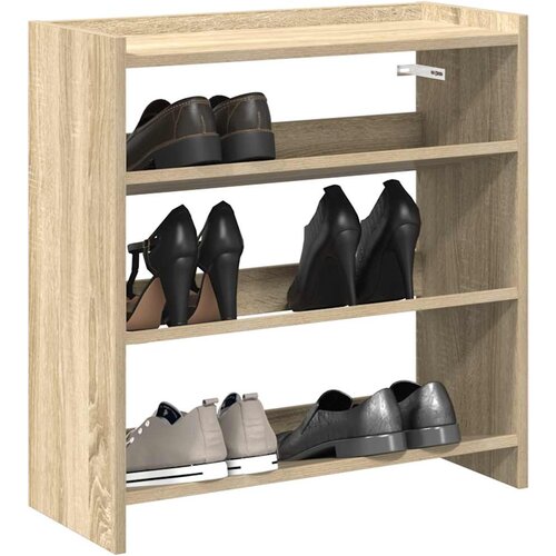 VidaXL Regal za čevlje sonoma hrast 60x25x62 cm inženirski les Slike