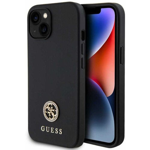 Guess GUHCP15SPS4DGPK silikonski ovitek za iPhone 15 - črn Cene