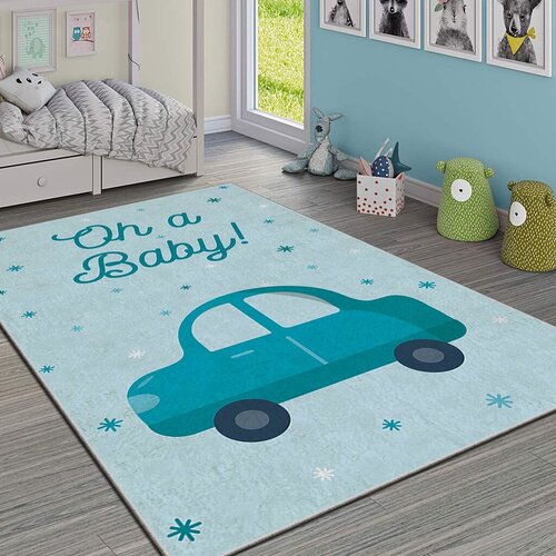 Conceptum Hypnose Tepih Hmı Kdc-89, Pravougaoni, 80x140 cm, Plavi Cene