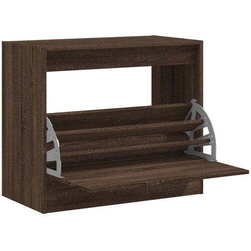 Maison Chic Omarica za obutev - Kopa za čevlje rjav hrast 80x42x69 cm inženirski les, (21778362) Slike